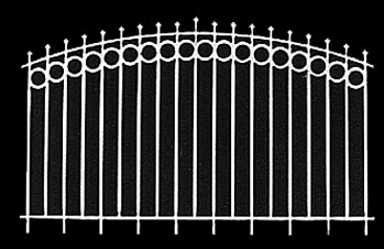 Dollhouse Miniature Fence: New Orleans, 2/Pk, 6 Inch